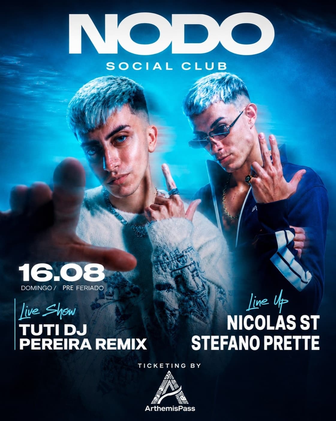 Flyer de Nodo Social Club